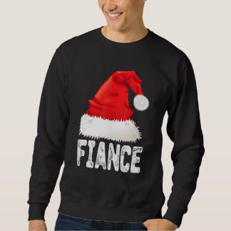 Julförlovade Santa Hatt Xmas Matchande Familj Lång Ärmad Tröja