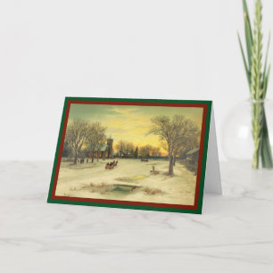 Julförmiddagar - Vintage Card Helgkort