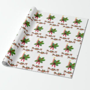 Julförpackningspappersljus Presentpapper