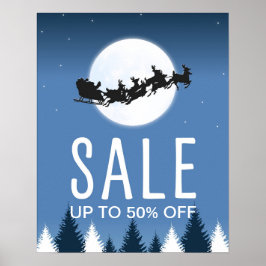 Julförsäljningsskylt, redigerbar butiksförsäljning poster