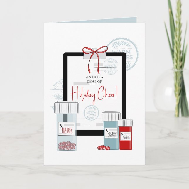 Julförskrivning för dosering av Cheer Helgkort (Framsida)