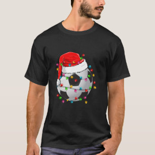 Julfotboll Ball Santa Hat Funny Sport Julafton B T Shirt