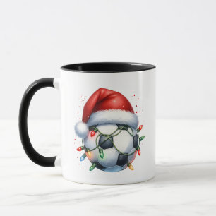Julfotboll - Ball Santa Hat-julfotboll Mugg