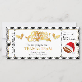 Julfotboll Biljett, överraskning Gift Voucher