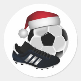 Julfotboll, buss och Shoe Runt Klistermärke