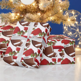 Julfotboll | DIY Text Presentpapper