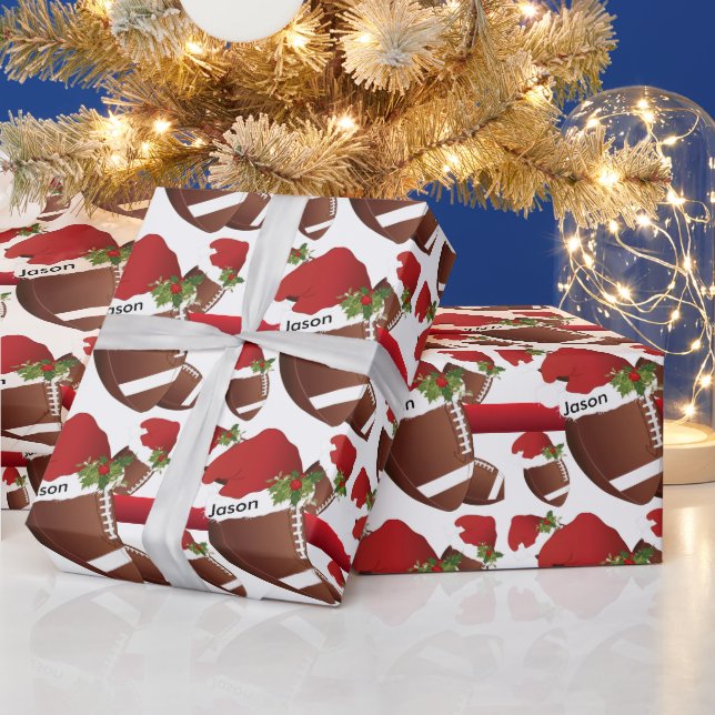 Julfotboll | DIY Text Presentpapper (Helgdagar)