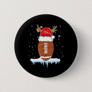 Julfotboll - fotboll i Santa Hat God jul Knapp