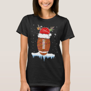 Julfotboll - fotboll i Santa Hat God jul T Shirt