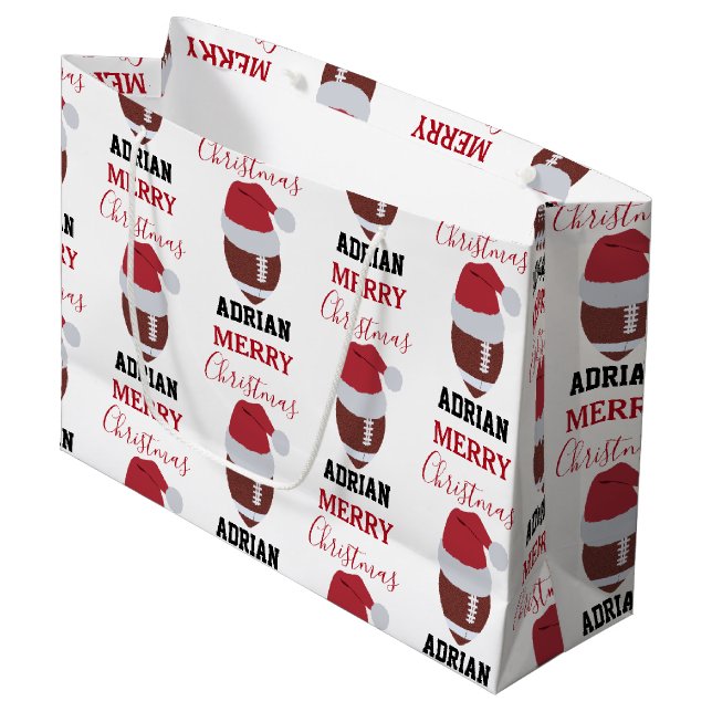 Julfotboll Gridiron Boll eget namn (Framsidan Vinklad)