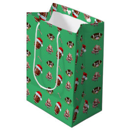 Julfotboll Grönt Santa Light String Ro