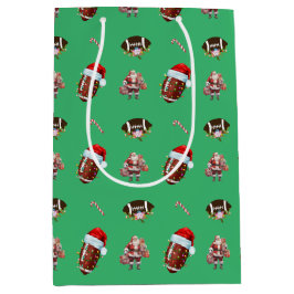 Julfotboll Grönt Santa Light String Ro