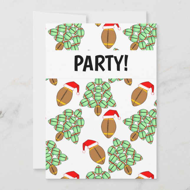 Julfotboll Inbjudningar (Framsida)