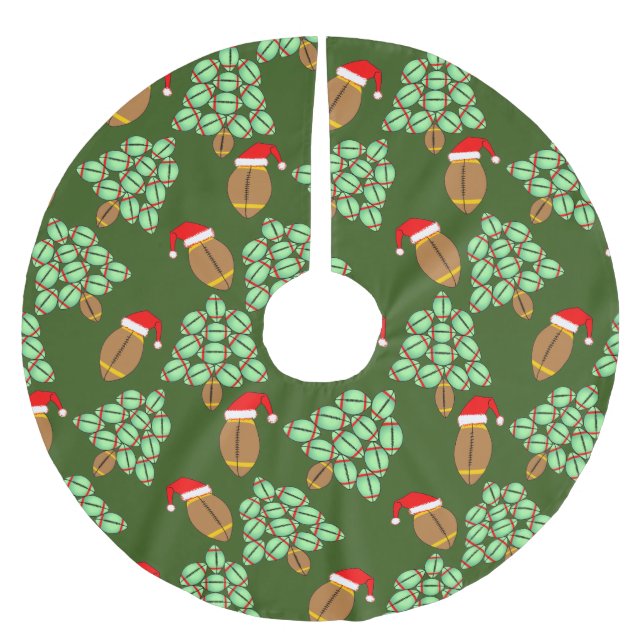 Julfotboll Julgransmatta Borstad Polyester (Framsidan)