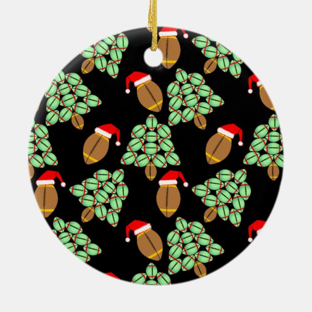 Julfotboll Julgransprydnad Keramik (Baksidan)