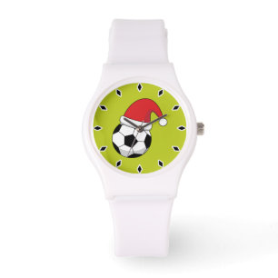Julfotboll med Jultomten Hat Armbandsur