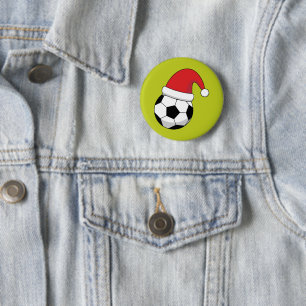 Julfotboll med Jultomten Hat Knapp