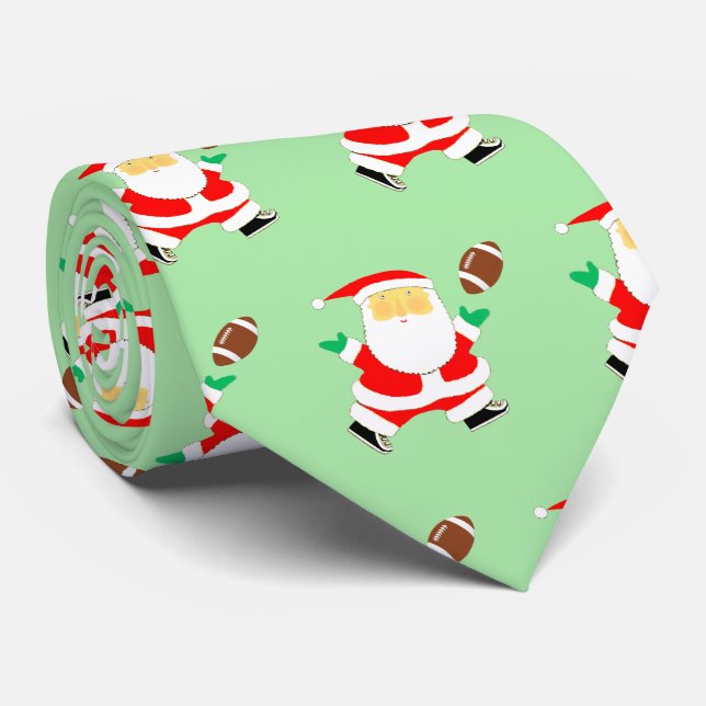 Julfotboll Neck Tie Slips (Rullad)
