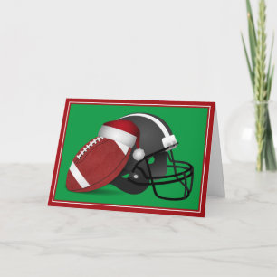 Julfotboll och Helmet Helgkort
