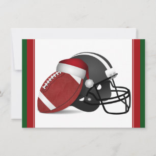 Julfotboll och Helmet Inbjudningar