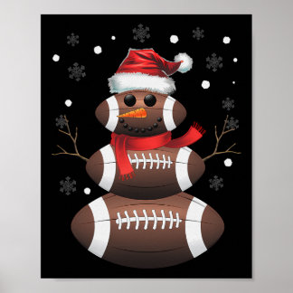 Julfotboll Snögubbe Kids Fotboll Julafton Wom Poster