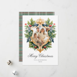 Julfotkort för elegant Vapensköld Julkort