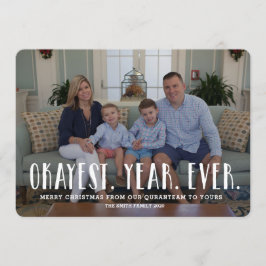 Julfotkort, Helgdag kort, funktionell pandemi Inbjudningar