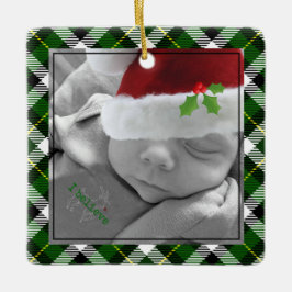 Julfoto År Namn Red Lastbil Grönt Play Julgransprydnad Keramik