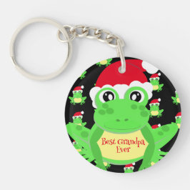 Julfoto Black Frog Santa Hat Mönster