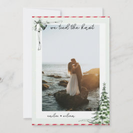 Julfoto Bröllop Elopement Meddelande Inbjudningar