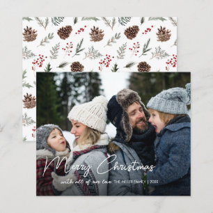 Julfoto för budgetvinter-botaniker