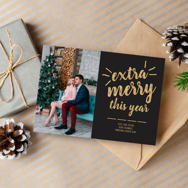 Julfoto för Family Glad helg Julkort (Skapare uppladdad)