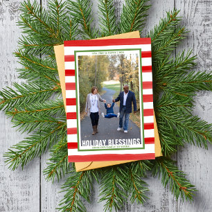 Julfoto för Family Glad helg Julkort