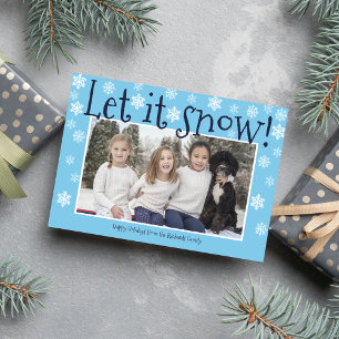 Julfoto för Family Glad helg Julkort