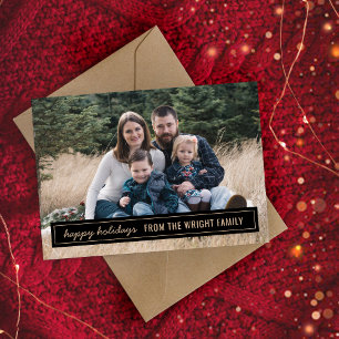 Julfoto för Family Glad helg Julkort