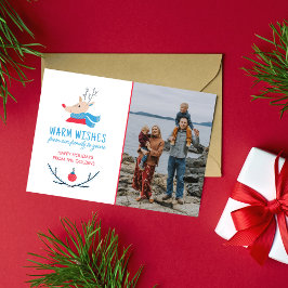 Julfoto för Family Glad helg Julkort