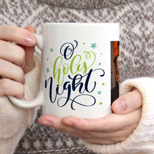 Julfoto för Finare-skript "O Heliga Natt" Kaffemugg