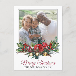 Julfoto för Lycklig-familjen Helg Vykort