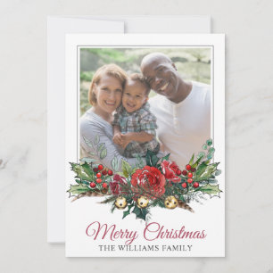 Julfoto för Lycklig-familjen Julkort