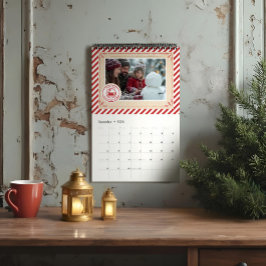 Julfoto för North Pole Express Tåg Biljett Kalender