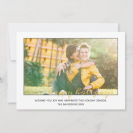 Julfoto från Lycklig Holigays HGBTQ Julkort