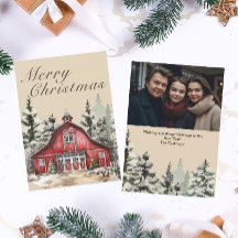 Julfoto från Rustic Watercolor Land