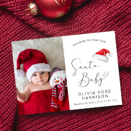 Julfoto från Santa Baby Meddelande