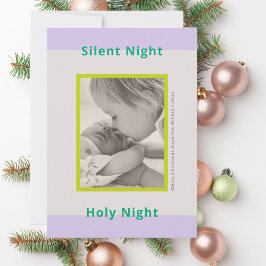 Julfoto hälsning nyfödd baby julkort