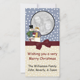 Julfoto-hälsningskort Julkort