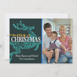 Julfoto i bakgrunden för renar julkort