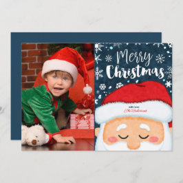 Julfoto i Cute Jultomten Julkort