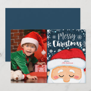 Julfoto i Cute Jultomten Julkort