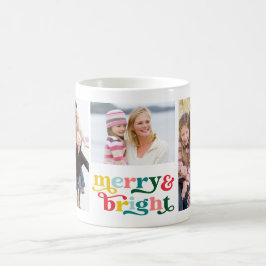 Julfoto i familjen Mera & Ljus med dålig kvalitet Kaffemugg