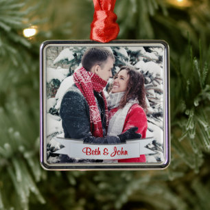 Julfoto, Keepsaké, Silver Julgransprydnad Metall